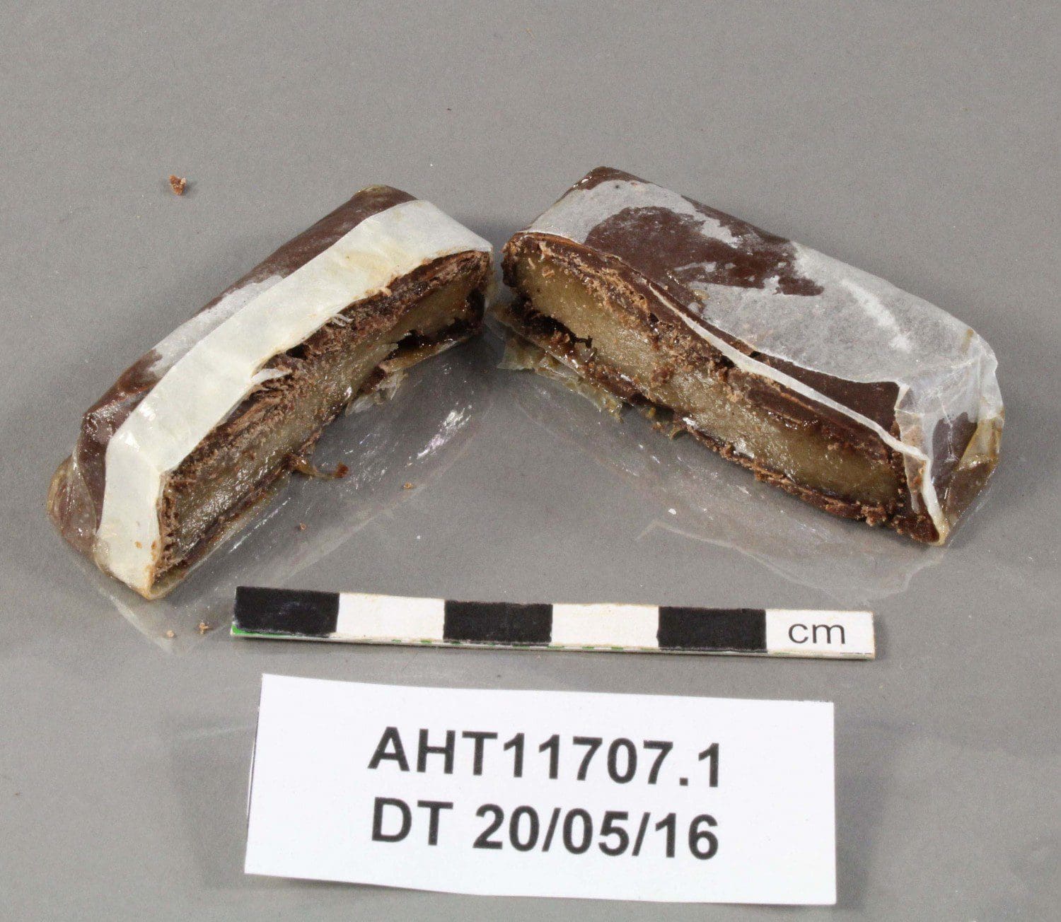 Cross section of a sampled Lime Juice Nodule, retained for analysis.