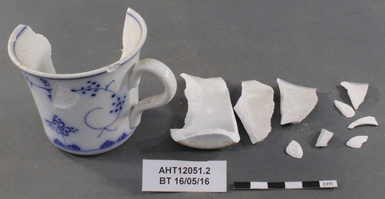 The bone china tea cup before conservation – an inviting 3D jigsaw and a challenge accepted