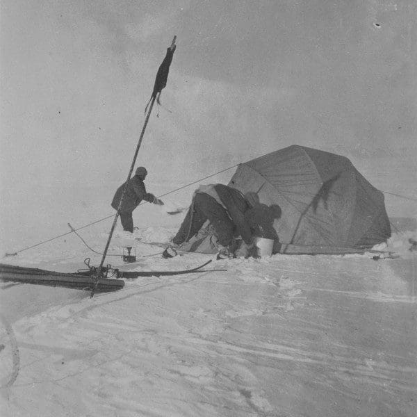 Antarctic Heritage Trust - pitching camp