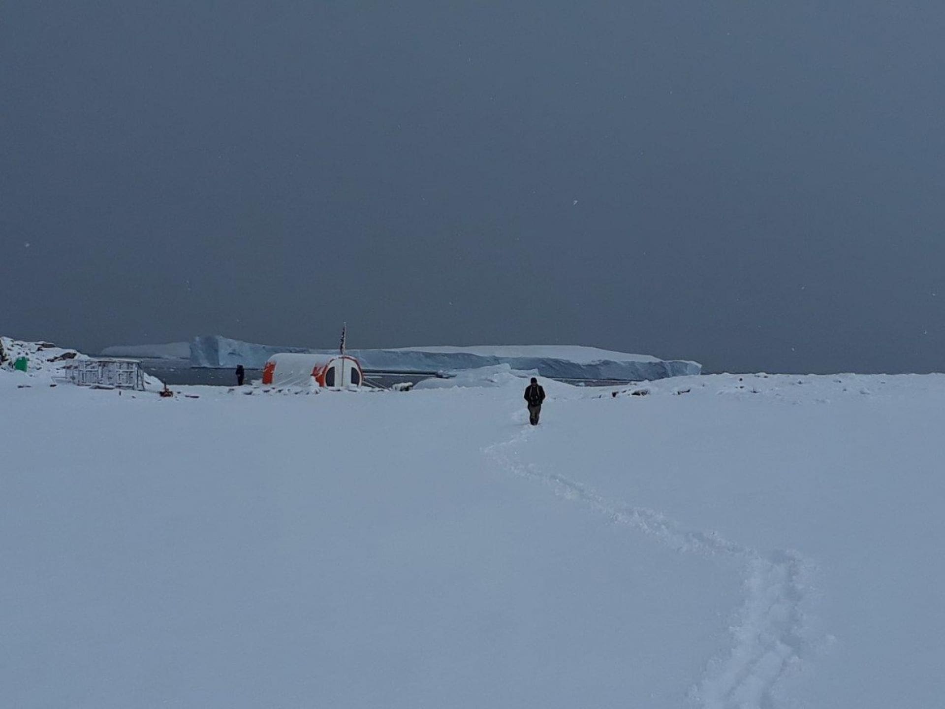 The walk to the UKAHT mess tent.