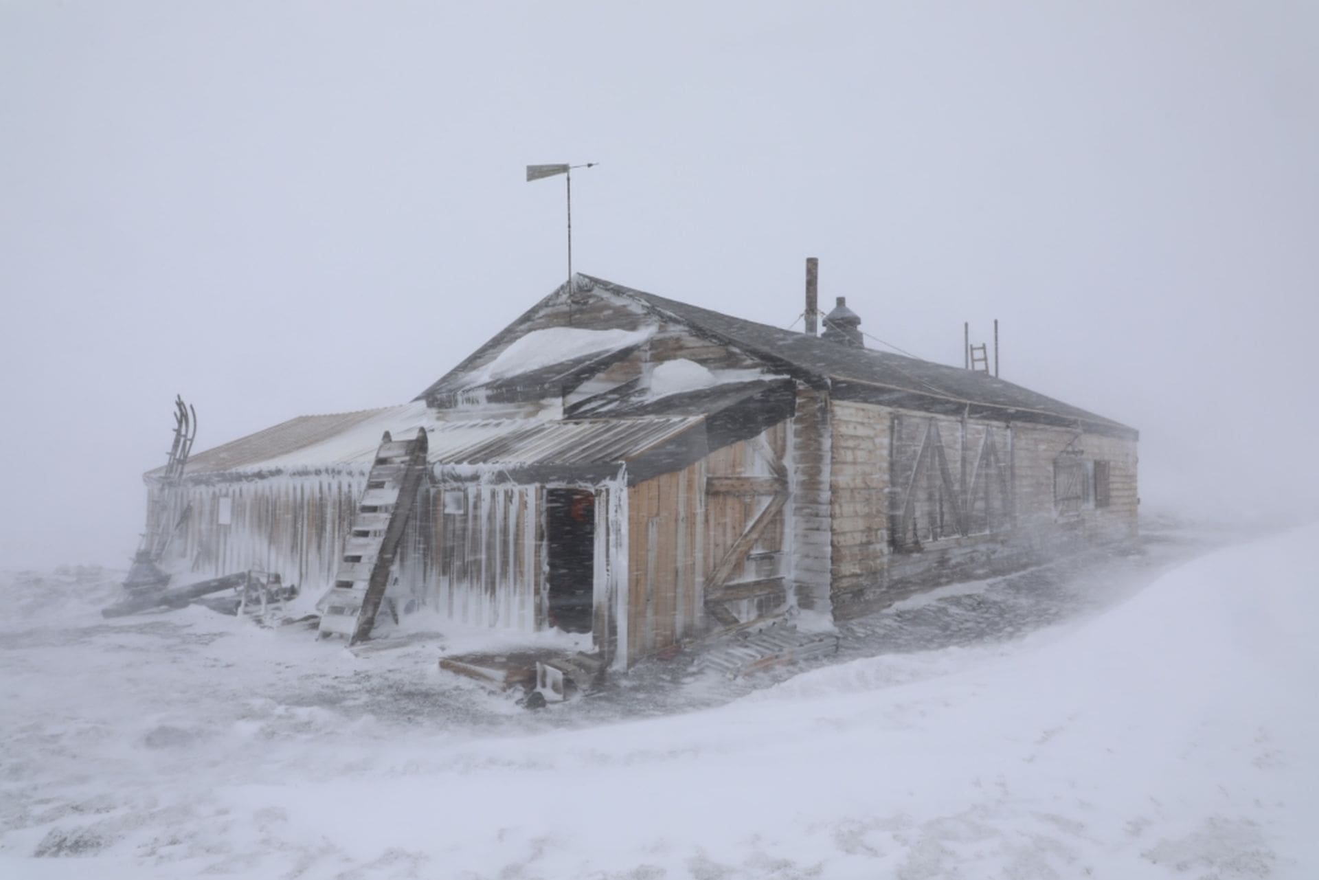 Scott's Hut, Cape Evans in a condition 2 storm