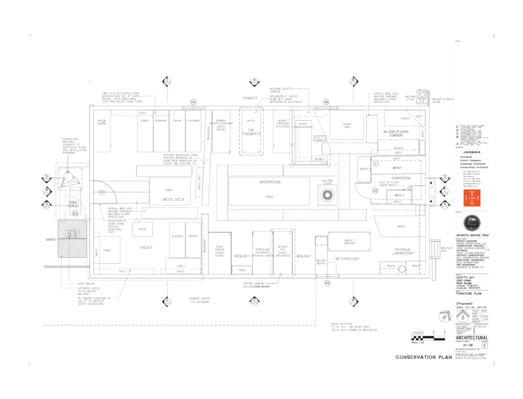 Cape Evans floor plan
