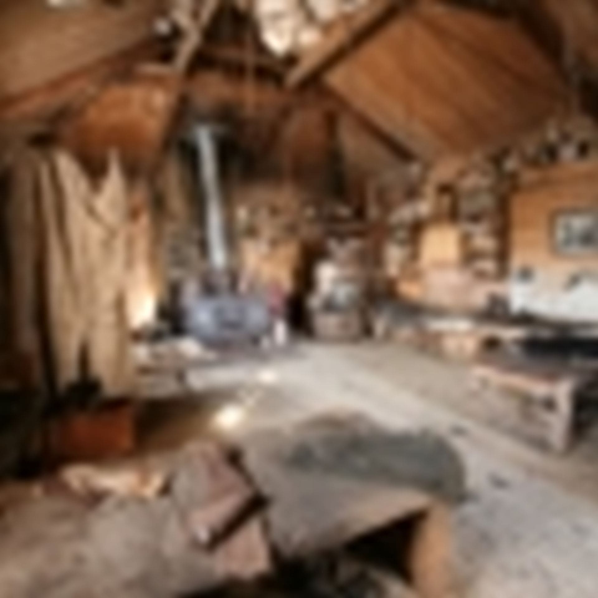 The interior of Shackleton’s hut at Cape Royds after the completion of major conservation work by the Trust.