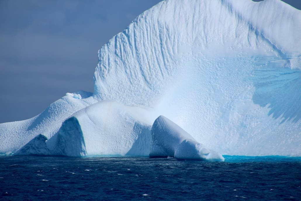 A large iceberg.