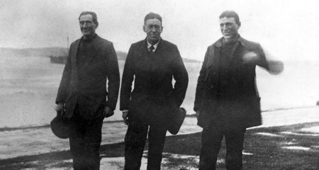 #OnThisDay in 1916 Shackleton, aboard the 'Yelcho' piloted by Chilean Luis Pardo Villalón, finally reaches Elephant Island to rescue the 22 men left there when he and five crew set sail in the 'James Caird' to seek help at South Georgia Island.

After the 'Endurance' sank on 21 November 1915, Shackleton established 'Patience Camp' after a failed attempt to cross the ice to the safety of land. On 9 April 1916 three lifeboats launched and in a remarkable feat of navigation, all three reached Elephant Island on 15 April 1916 and the men stood on solid ground for the first time in 497 days!

The men that left in the 'James Caird' took a treacherous two weeks to land at the south coast of South Georgia Island. Shackleton with Captain Frank Worsley and Tom Crean, then crossed the largely unknown interior of the island to the Stromness whaling station for help, and then went back to rescue the three men left on the other side of South Georgia.

It took three attempts before the remaining men at Elephant Island were successfully rescued. Previous attempts occurred in May by the English Whaling ship 'Southern Sky' and in June by the 'Instituto de Pesca N°1', loaned by the Government of Uruguay. At 11:40 am Worsley spotted the men's camp and Shackleton called out the customary greeting, “Are you all well?” receiving the reply, “We are all well Boss,” followed by three cheers. Within an hour all of the men were safely aboard.

📸 Crean, Shackleton and Worsley at Stromness, a few days after crossing the interior of South Georgia (Robert Burton Collection)

#inspire #explore #discover #Antarctica #shackleton #OTD #endurance