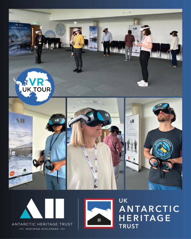 It was fantastic to virtually share the Ross Sea region's incredible history with the teams at @britishantarcticsurvey and @ukantarcticheritagetrust today as we began our tour of the UK, sharing Scott's 'Discovery' Hut Virtual Reality Experience alongside UKAHT's VR 'A Frozen Night'. 

We loved meeting some of the amazing people our AHT team have worked with on the Antarctic Peninsula through our on-Ice partnership with UKAHT! 

Thank you for hosting us @britishantarcticsurvey  @ukantarcticheritagetrust!
