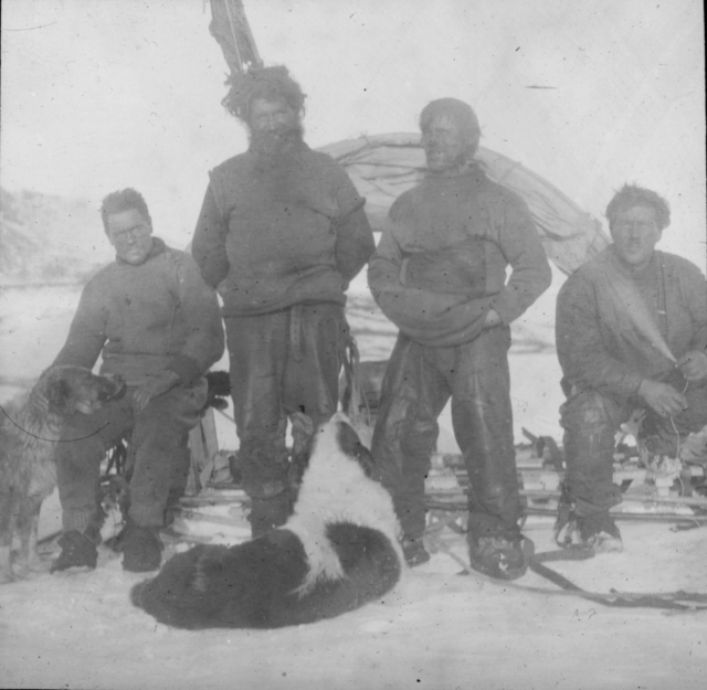 #OnThisDay in 1916, Victor Hayward and Aeneas Mackintosh were last seen as they left Hut Point on Ross Island, Antarctica. The men were intending to return to base at Cape Evans but on their journey both men disappeared.

Hayward and Macintosh were members of the Ross Sea Party, a critical component to Shackleton's Imperial Trans-Antarctic Expedition (1914-17) tasked with laying supply depots across the Ross Ice Shelf for Shackleton and his men to aid their overland crossing of the continent. In October 1915, nine members of the Ross Sea Party set off in teams of three with their remaining dogs on a planned five-month sledge journey, this time intending to lay caches all the way to Mount Hope at 83º 37’ south.

The final depot was laid at Mount Hope on 26 January, but their return journey was not without a price. The men finally reached Scott's first expedition base from the British Antarctic 'Discovery' expedition (1901-04) where they spent the next seven weeks huddled in temperatures only slightly above freezing, living on meagre rations. However, on 8 May, Captain Aeneas Mackintosh and Victor Hayward decided to walk to the more comfortable hut at Cape Evans, despite the fact that it was too early in the season for the sea-ice to be solid. Two days later, a search party found evidence that the pair had been carried out to sea on an ice floe.

It was not until 15 July 1916 that Joyce, Richards and Wild were able to cross the sea-ice safely from Hut Point, rejoining Stevens, Jack, Gaze and Cope at Cape Evans. They had subsisted on nothing but seal meat since the middle of March.

📸 Members of the Mt Hope party at the end of their trek. From left: Hayward, Joyce, Wild and Richards. © Joyce Collection, Canterbury Museum

#inspire #explore #discover #conserve #Antarctica