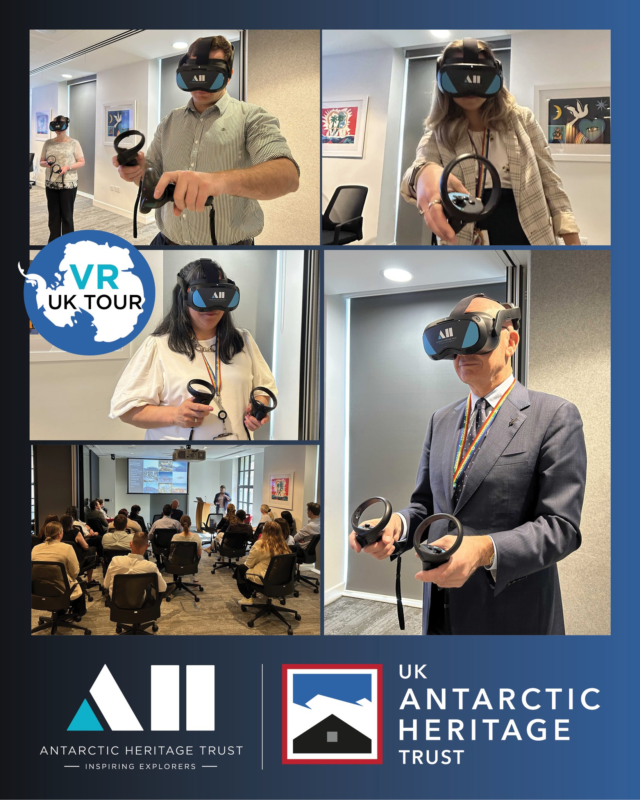 Thank you to the New Zealand High Commission for hosting a visit during our VR tour of the UK. 

It was wonderful to share Scott’s ‘Discovery’ hut VR, and an update on our work, with Acting High Commissioner His Excellency Chris Seed, and the High Commission team. We loved meeting some fellow Kiwis while so far from home!

📸 Team members at the New Zealand High Commission in London, and His Excellency Chris Seed (bottom right) take a virtual visit to Antarctica. © AHT/Anna Clare

#inspire #explore #discover #conserve #ScottsDiscoveryHut #VR