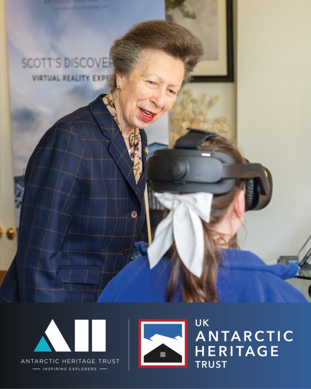 In partnership with UK Antarctic Heritage Trust, we were delighted to host a special event attended by HRH The Princess Royal at Gilbert White’s House and Gardens in Hampshire, home to the Oates Collections.

The event celebrated both organisations leadership in using immersive digital technology to educate, inspire, and transform the way future generations learn about Antarctica’s rich cultural heritage. Two cutting-edge virtual reality experiences were on show, developed by NZAHT and UKAHT respectively. Supporters and local school children were able to take part in our VR experience of Scott’s ‘Discovery’ Hut, and UKAHT’s A Frozen Night VR.

We extend our heartfelt thanks to HRH The Princess Royal for her ongoing support of the Trust since HRH officially launched our Ross Sea Heritage Restoration Project at Scott’s ‘Discovery’ hut in 2002. It was wonderful to update HRH The Princess Royal on the significant work we have undertaken, and continue to do, to conserve the explorer bases of Antarctica’s early explorers including Captain Robert Falson Scott and Sir Ernest Shackleton.

Thanks also to Selborne Church of England Primary School, @gilbertwhiteoc, and our special friends and partners @ukantarcticheritagetrust 

📸 Patron of the UK Antarctic Heritage Trust, HRH The Princess Royal, meets school children from Selborne Church of England Primary School at Gilbert White's House & Gardens to explore Antarctica through immersive virtual reality experiences (VR) as part of a nationwide tour by the UK Antarctic Heritage Trust and New Zealand Antarctic Heritage Trust, aimed at making Antarctica more accessible. © UKAHT/ HESTERPHOTO

#theroyalfamily #virtualrealityexperience #theroyalfamily #antarctica #education #schools #community #vr
