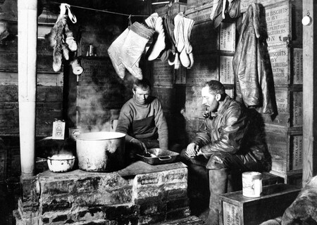 #OnThisDay in 1937, Cecil Henry Meares, chief dog handler and Russian interpreter on Scott's British Antarctic 'Terra Nova' Expedition 1910-13, died in British Columbia, Canada.

Meares was born in County Kilkenny, Ireland in 1877. An adventurer and linguist, he travelled extensively from the age of nineteen in Europe and Asia. He was a fur-trader in Kamchatka and Okhotsk in Siberia, a British army officer who fought in the Boer war and was an observer in the Russo-Japanese War and a surveyor in Manchuri. After his service, Meares resumed his adventures in the Far East and travelled to a number of little visited places such as Tibet. Eventually he returned to England and volunteered for Scott's Antarctic 'Terra Nova' expedition.

Meares was tasked with buying 34 dogs and 20 ponies for Scott's expedition which he selected in Siberia with the aid of experienced dog driver Dmitriy Girev (mistakenly spelt in Scott's diary as Geroff) and groom Anton Omelchenko. Meares and Girev took part in depot laying and accompanied Scott's Polar Party as far as the lower depot of the Beardmore Glacier, before turning back on 14 December 1911. Once back at the expedition hut, Meares resigned from the expedition although the reasons for this are unclear. He returned home in March of 1912, and went on to serve in the First World War in the Corps of Interpreters and as a Royal Naval Volunteer Reserve officer in the Royal Naval Air Service.

Meares married in 1915 and following the war went to Japan as part of the British Air Mission and was presented with the Order of the Sacred Treasure Third Class and a sword for this work. He and his wife moved to Canada after this, where he lived until his death in 1937.

Meares is commemorated by Meares Cliff along the north coast of Victoria Land, Antarctica.

📸 Cecil H Meares and Dimitri Geroff by the blubber stove in the Discovery Hut during the British Antarctic 'Terra Nova' Expedition of 1910-1913 © National Portrait Gallery, London

#inspire #explore #discover #conserve #Antarctica #OTD