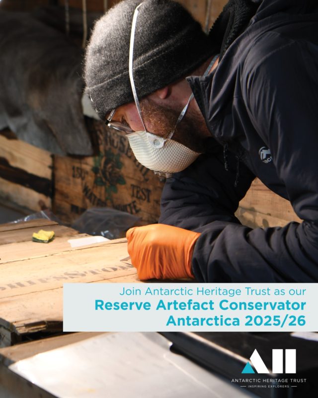 🔊 Applications are now open for a Reserve Artefact Conservator for a three-month contract October 2025 - January 2026 based in Antarctica.

* note that as this is a reserve role, you would only be required if the current Conservator needs replacing.

A tertiary qualification in materials conservation with a minimum 5 years post-graduation work experience is required. You will need to have strengths in working with organics and inorganics, particularly metals and paper; experience in desalination, uncontrolled environments, documentation, object packaging; high levels of resilience in remote outdoor locations with limited resources.

For more information including a full job description head to the link in our bio

📸 Conservation season 2024-2025 ©AHT/Zack Bennett.

#conserve #inspire #explore #discover